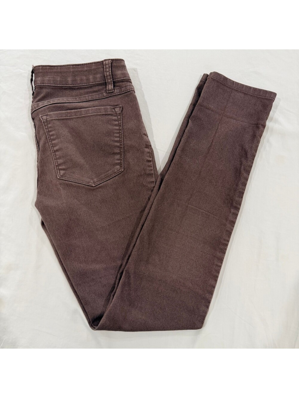 prAna Kara Jeans Womens 0/25 Brown Low Rise Slim Skinny Stretch W4KARA115